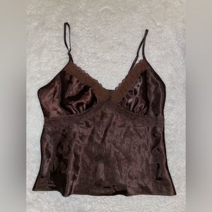 Secret Treasures Brown lace cami